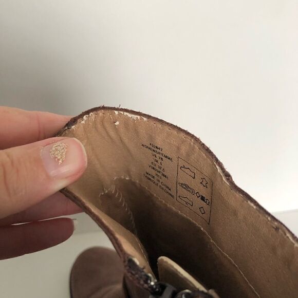 Lands End heeled leather boots - Picture 7 of 9